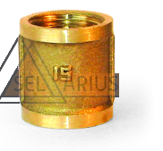Муфты прямые латунь/никель - фото